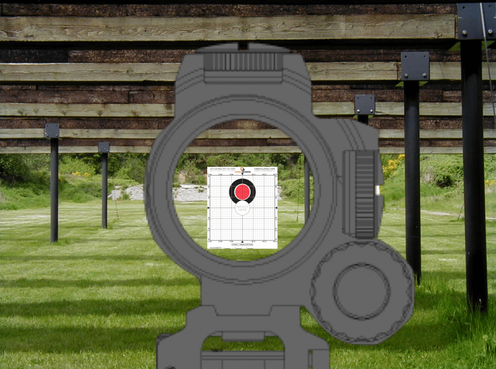 improved red dot target sighting in